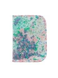 母子手帳ケース 2WAYマルチタイプ グリーンマルチフラワー