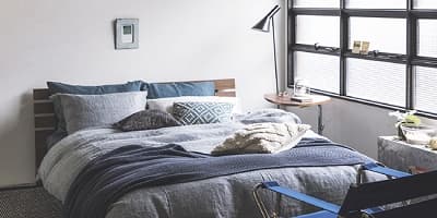 お洒落なダブルベッド アクタス ベッドウェア