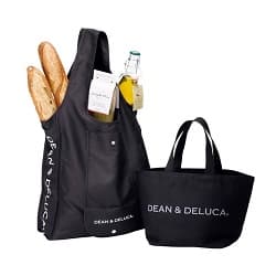 DEAN&DELUCA チャコール 黒いエコバック
