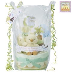 バニーズバイザベイのおむつケーキ2段 OBBB-03YEL イエロー