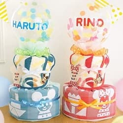 ディズニー kidea タオルビブおむつケーキ