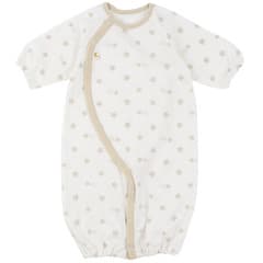 ベージュ色の長袖、ドレスオール(ツーウェイオール) フィットタイプ