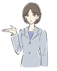 ガイドする女性