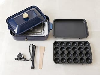 コンパクトホットプレート ネイビーの部品一式