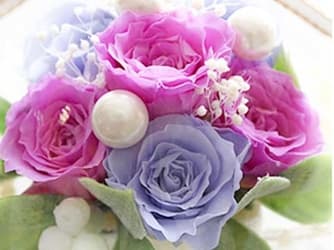 ガラスドーム エンジェル プリザーブドフラワー アップ