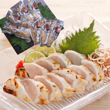 美味しそうな和田珍味の「ふぐのたたき」スライス