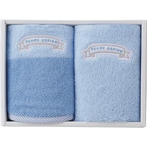 ビームス デザイン スタイ ウォッシュタオルセット ブルー