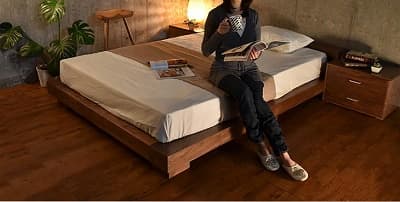 ライとの明かりだけのアジアンリゾートの様なローベッド villa