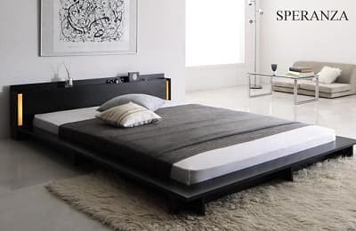 シックなカラーのローベッド