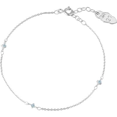 ストレートシルバーチェーンブレスレット