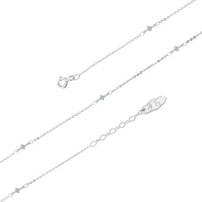 引き輪を外したストレートシルバーチェーンブレスレット