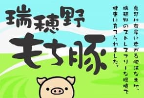 瑞穂野もち豚 ロゴ