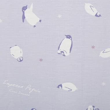 アニマルチュニック&レギンスパジャマ パープルの可愛いペンギン柄