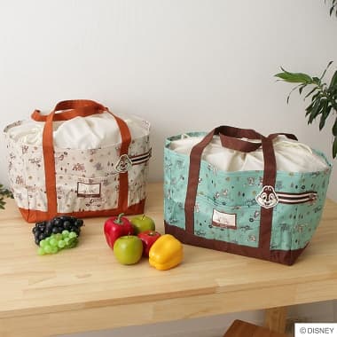 2種類のチップ＆デール 保冷保温お買いものバッグ