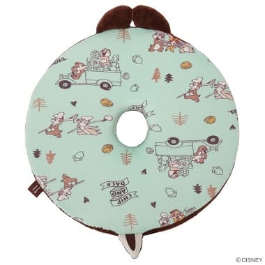 チップ&デール 円座クッション チップグリーン