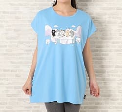 FukuFukuNyanko イラストボックスTシャツ