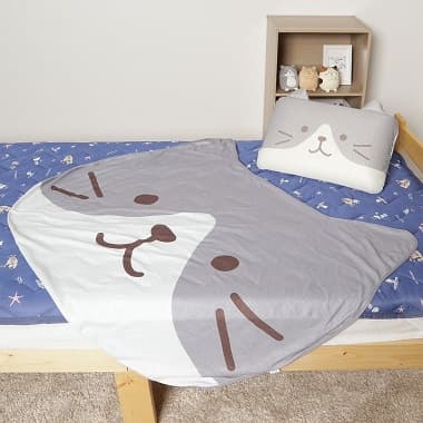 FukuFukuNyanko 接触冷感フェイスダイカットケット ハッチ