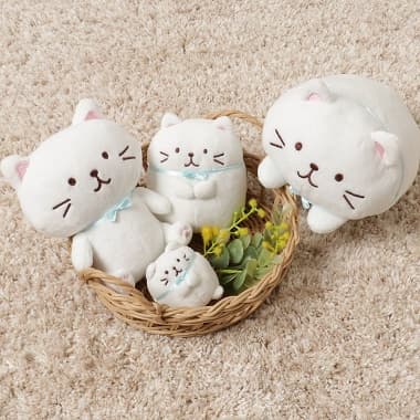 FukuFukuNyanko ねそべりマスコット しろたまちゃん