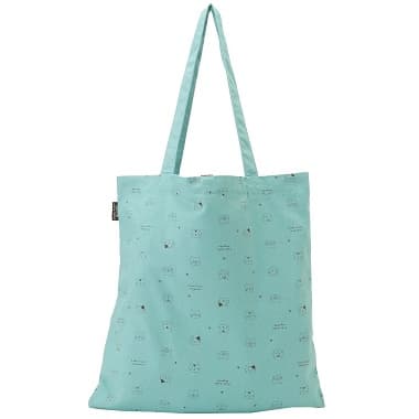 FukuFukuNyanko ご近所トートバッグ ミントの後ろ側