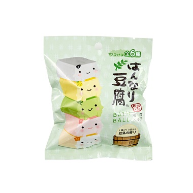 はんなり豆腐バスボール 緑色ののパッケージ