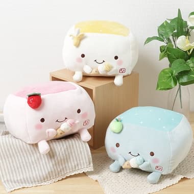 3種類の可愛い はんなり豆腐ジェラートクッション