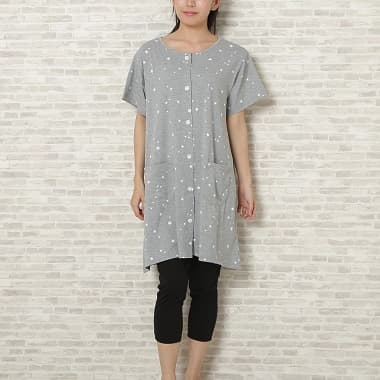 星チュニック&レギンスパジャマ グレー