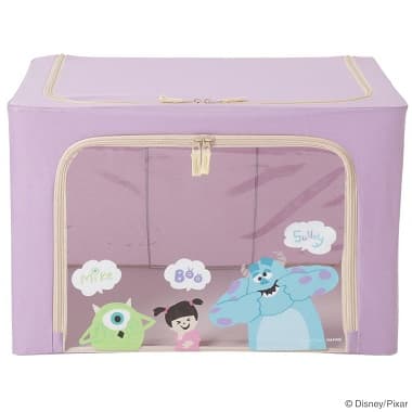 モンスターズ・インク 窓付き収納BOX パープル