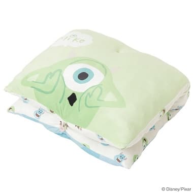 折りたたんだ モンスターズ・インク ごろ寝クッション グリーン×ブルー