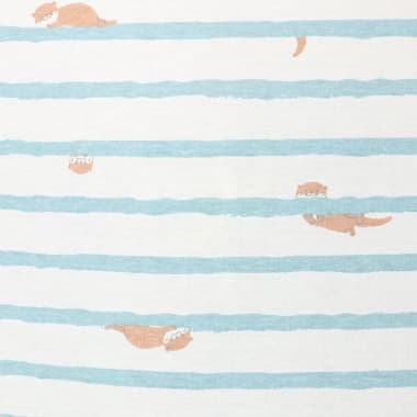 カワウソTシャツのボーダー柄