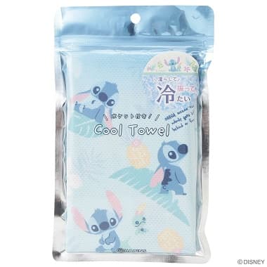 パッケージに入った スティッチ クールタオル