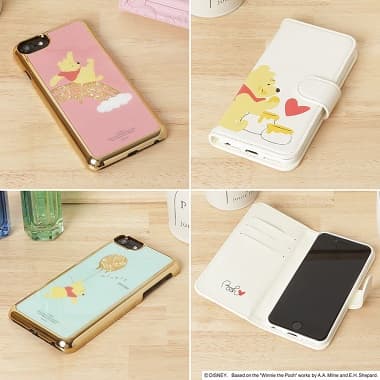 3種類のプーさん / スマホケース