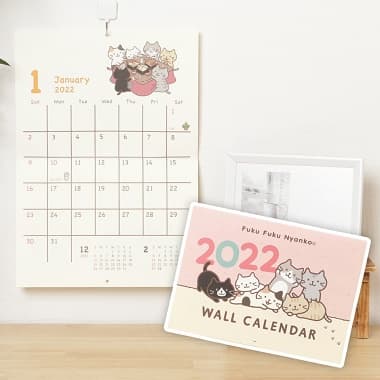 2022年壁掛けカレンダー 1月