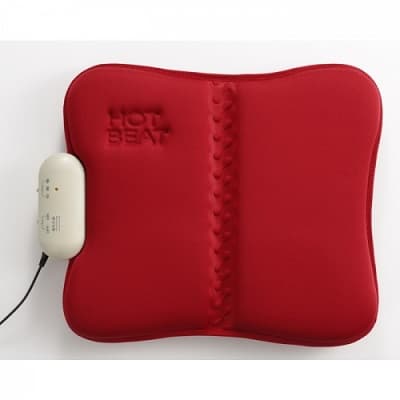 ワインレッドの四角いシートマッサージャー