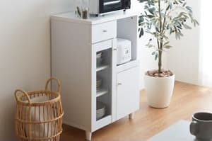 レンジ台 レンジボード ホワイト利用イメージ