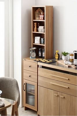 スライドレール式キャビネット ブラウン イメージ