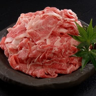 九州産黒毛和牛切落し肉A4クラス以上 500g