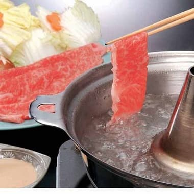 国産黒毛和牛しゃぶしゃぶ