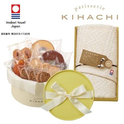 キハチのスイーツと今治タオルのセット