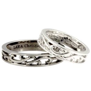 メンズの上にレディースを添えた ペアリング ランソー