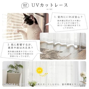 UVカットレース