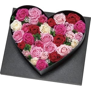 ソープフラワー デラックスハートアレンジ