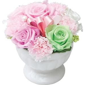 陶器入りプリザーブドフラワーアレンジメント