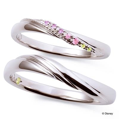 人魚の尾ひれの様に美しい曲線のディズニープリンセス アリエル ペアリング