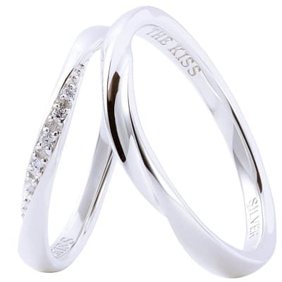 the_kissのシンプルなシルバーペアリング